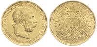 20 koron 1893, Wiedeń, złoto 6.77 g, bardzo ładn