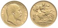 1/2 funta 1909, złoto 3.98 g, Fr. 401