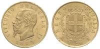 20 lirów 1875/M, Mediolan, złoto 6.45 g, Fr 13