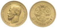 10 rubli 1902/АР, Petersburg, złoto 8.59 g, Kaza