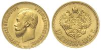 10 rubli 1911/ЗБ, Petersburg, złoto 8.61 g, Kaza