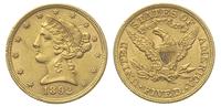 5 dolarów 1892, Filadelfia, złoto 8.35 g