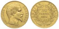 20 franków 1854/A, Paryż, złoto 6.44 g, Fr. 573,