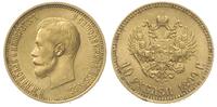 10 rubli 1899/АГ, Petersburg, złoto 8.60 g, Kaza