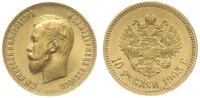 10 rubli 1903/AP, Petersburg, złoto 8.61 g, Kaza