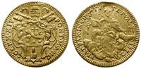 zecchino 1722, Rzym, złoto 3.42 g, bardzo ładne 