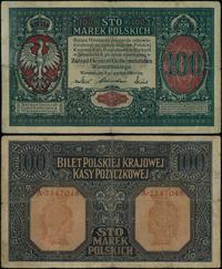 100 marek polskich 9.12.1916, seria A, numeracja