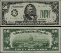 50 dolarów 1934, seria E01223367A, zielona piecz
