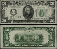 20 dolarów 1934, seria C19213885A, zielona piecz