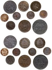 zestaw 10 monet, 5 x 1/2 centa (1821, 1884, 2 x 