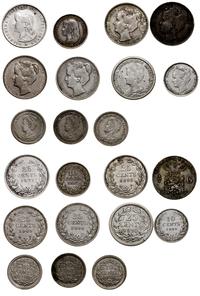 lot 11 monet, 5 x 10 centów (1892, 1904, 1915, 1