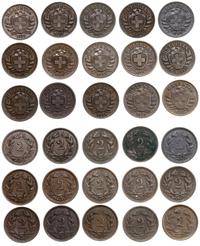 zestaw 30 monet, 15 x 1 rappen (1895-1942) oraz 