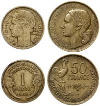 lot 2 monet, 1 frank 1935 (III Republika - Paryż