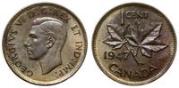 1 cent 1947, Ottawa, brąz, KM 32