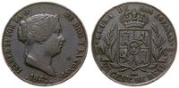 25 centymów 1861, Segowia, miedź, patyna, KM 615