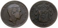 Hiszpania, 10 centymów, 1879
