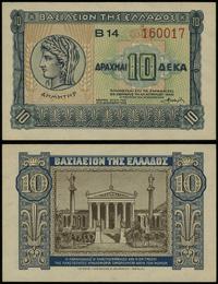 10 drachm 06.04.1940, seria B14, numeracja 16001