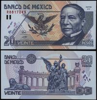 20 pesos 17.03.1998, drobne zagniotki przy lewym
