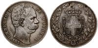 5 lirów 1879 R, Rzym, srebro próby 900, 24.83 g,