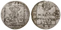 grosz srebrny 1766 FS, Warszawa, na rewersie: 1 