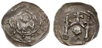 denar 1202-1256, Sankt Veit, Aw: Półpostać władc