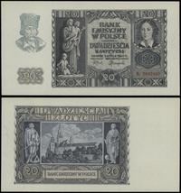 20 złotych 1.03.1940, seria K, numeracja 7667463