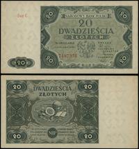 20 złotych 15.07.1947, seria C, numeracja 749795