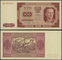 100 złotych 1.07.1948, seria KA, numeracja 03784