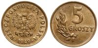 5 groszy 1949, Bazylea, naturalna barwa monety, 