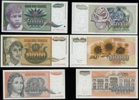 Jugosławia, zestaw 3 banknotów