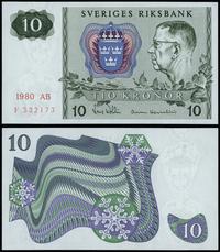 Szwecja, 10 kronor, 1980