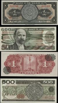 zestaw: 1 peso 1970 i 500 pesos 1984, seria BIP 