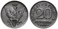 Polska, 20 fenigów, 1918 F
