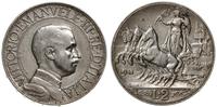 2 liry 1911 R, Rzym, srebro, rzadki rocznik, Pag