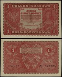1 marka polska 23.08.1919, seria I-JZ, numeracja