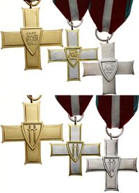 Polska, zestaw: Order Krzyża Grunwaldu I, II i III klasy oraz 4 miniatury (wersje grawerskie)