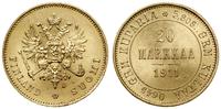 20 marek 1911 L, Helsinki, złoto, 6.45 g, piękni