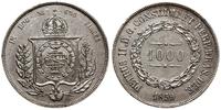 1.000 reis 1859, Rio de Janeiro, srebro próby 91