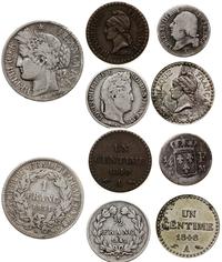Francja, zestaw 5 monet