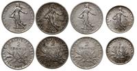 zestaw 4 monet, Paryż, 3 x 2 franki (2 x 1900, 1