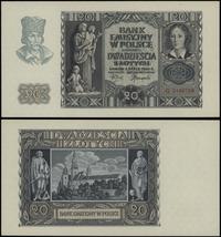 20 złotych 1.03.1940, seria G, numeracja 5186709
