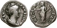 denar pośmiertny po 141 roku, Rzym, Aw: Popiersi
