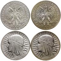 zestaw: 2 x 10 złotych 1932 i 1933, Warszawa, gł