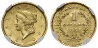 1 dolar 1851, Filadelfia, typ Liberty Head, złot