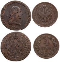 zestaw 2 monet, 6 krajcarów 1800 S (Józef II, me