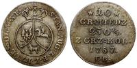 10 groszy miedziane 1787 EB, Warszawa, pierwszy 
