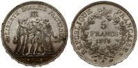 5 franków 1873 A, Paryż, uderzenie przy krawędzi