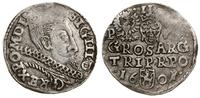 trojak 1601, Poznań, litera P przy Orle, moneta 