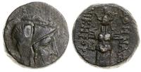 brąz II w. pne, Aw: Głowa Ateny w hełmie w prawo