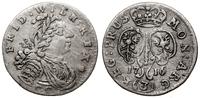 3 grosze 1716 CG, Królewiec, moneta czyszczona, 